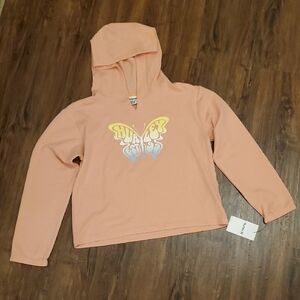 Hurley Peach Hoodie with Butterfly Graphic